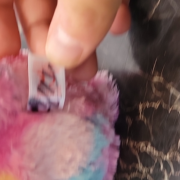 Ty franky plush tysilk pink cute glitter teddy bear 9inch tall stuffed buddy - Picture 5 of 7